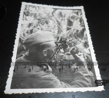 Altes foto soldat mit fernglas - altes,