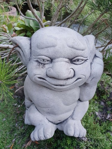 Steinfigur troll fabelwesen - steinfigur,