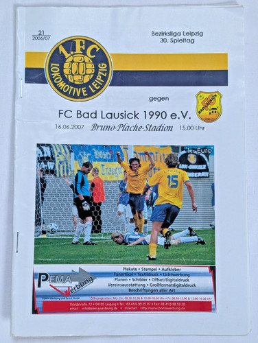 Programm lok leipzig fc - programm, 1.fc