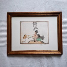 Erotische Radierung JANOSCH