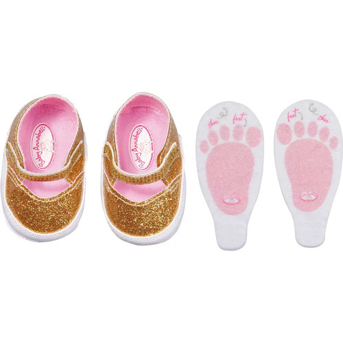 Baby annabell schuhe gold - baby,