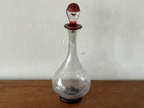 Antik überfang glas - Überfang,