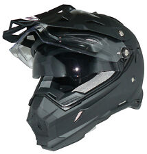 Endurohelm Crosshelm mit Sonnenblende, Visier und Schild THH-TX-28 Größe XS-XL