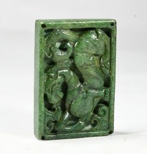 5.7CM China Green Jade Carving