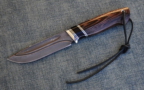 Damaststahl outdoor jagdmesser - damaststahl,