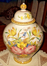 GROSSE DECKELVASE ( H:36cm )