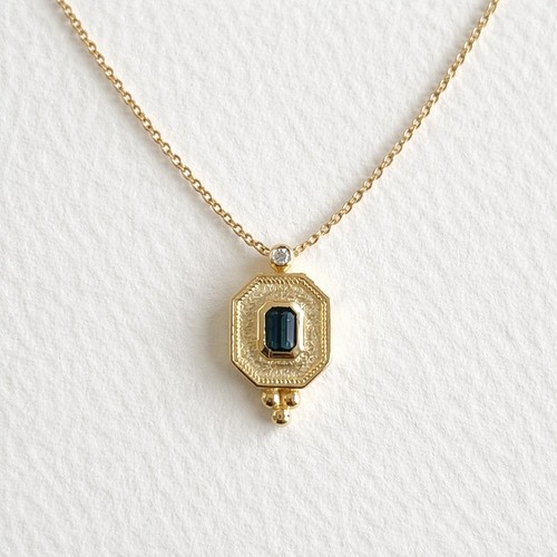 14k gelbgold saphir diamant - gelbgold,