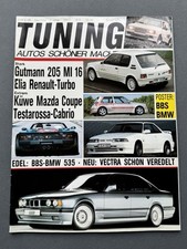  TUNING - Autos schöner machen Heft 6/88 BBS BMW 535 Zastrow Kadett Hamann E30