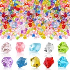 200 Stücke Edelsteine für Kinder, Acryl Diamanten Kinder, Bunte Dekosteine, E