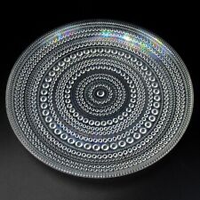 Nuutajärvi / Iittala Glas Teller Serie Tauperle / Kastehelmi Oiva Toikka 17,5cm.
