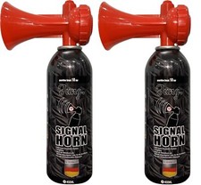 JUNG Druckluftfanfare Air Horn Fanfare Tröte 2X 400ml, 200 Kurze Signale Tröte