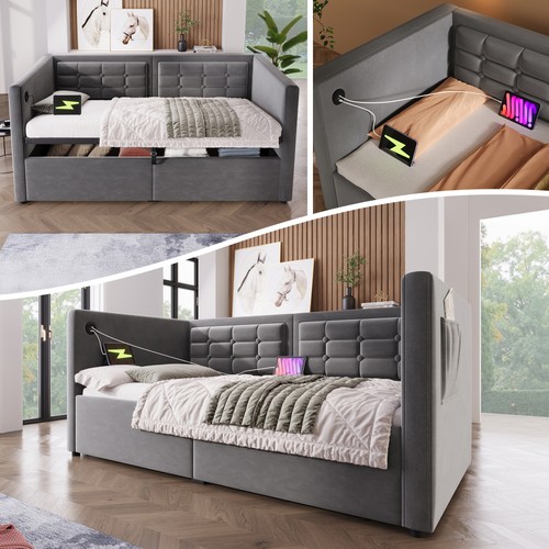 Polstertes sofabett einzelbett - sofabett,
