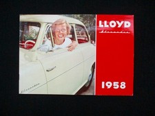 Lloyd Alexander Hochglanz Limo Kombi 12+16/2S 1958 Deutsch Prospekt Brochure 799