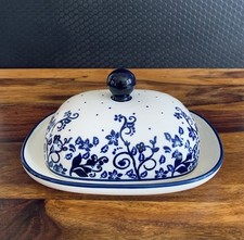 Original Bunzlauer Keramik Butterdose Butterschale 250 Gramm Butter Handarbeit