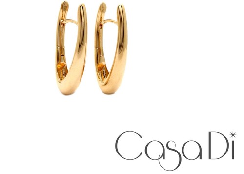 Rosegold creolen ohrringe - rosegold,