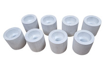 Kerzenhalter 2 in 1 – Weiß (8er Set)  Für Teelichter & Stabkerzen Moderner Beton