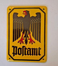 Emaille Schild 14x10 500 Jahre Post Adler Postamt Sammler Geschenk