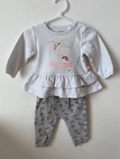 Staccato Sommer Outfit Gr. 62 • Welcome Summer Set • Glitzer Langarmshirt & Hose