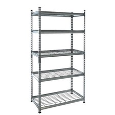 Schwerlastregal Steckregal Lagerregal 180x90x45 cm Werkstattregal Gitterboden