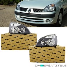 Scheinwerfer SET Schwarz V6 DESIGN für Renault Clio II 2 2001-2005+3J Garantie