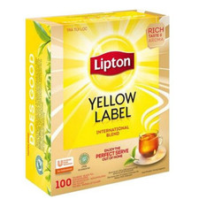 4 x 100 Quality No 1 ORIGINAL Lipton Yellow Label Teebeutel Tee Schwarztee 800g