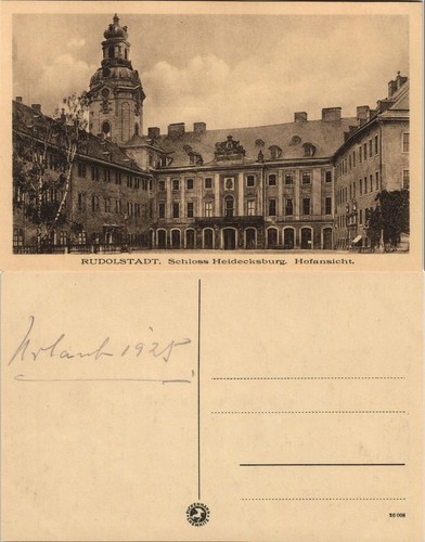 Ansichtskarte rudolstadt - ansichtskarte,