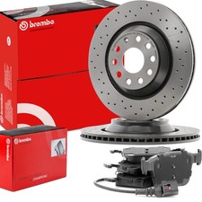 BREMBO Bremsenset Hinten Bremsscheiben Beläge für AUDI A3 Sportback (8VA, 8VF)