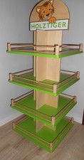 Holztiger Sammelfiguren Drehständer Regal Display Verkaufs-Aufsteller