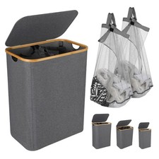 Wäschekorb Wäschesammler mit Deckel Wäschebox Waschesortierer 100L/145L/160L