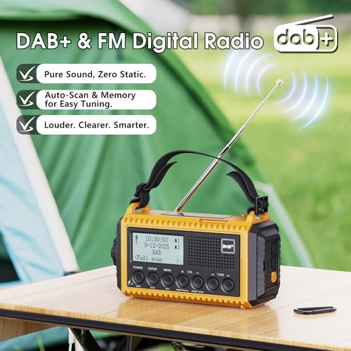 Dab radio mit 5000mah - mit, akku