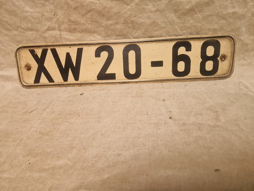 Altes ddr kfz kennzeichen - ddr,