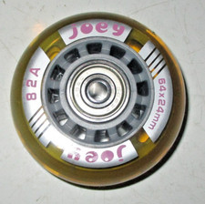 1 Rolle ROLLERBLADE Inliner Inlineskates Wheel 64 mm 82A mit Kugellager Spacer