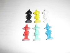 6 SPIKA-MÄNNLEIN Spielfiguren (org. plastic-DDR) TOP gut erhalten