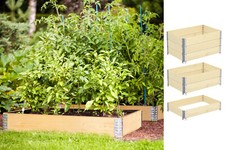 Palettenrahmen Set Holz Aufsatzrahmen für Europalette Garten Hochbeet stapelbar