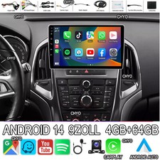 9“ Android 14.0 Autoradio Für Opel Astra J 2010-2014 Carplay GPS FM Navi Stereo