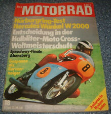 Das Motorrad 18/1973 Hercules Wankel W2000, Agostini Poster, Moto Cross WM