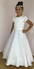 Kommunionkleid Spitze Perlen