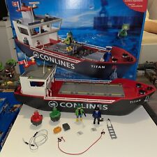 Playmobil 4472, CONLINES TITAN Schiff / Frachtschiff, mit Zubehör 