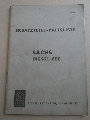 Sachs diesel 600 - 600, 537