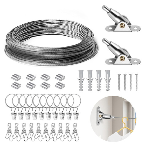 10m vorhang drahtseilsystem - 10m,