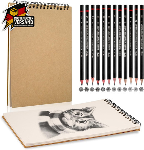 Skizzenbuch set mit 12 - mit,