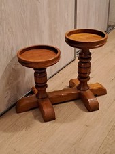 Holz Blumensäule Vintage