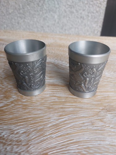 Zinn schnapsbecher - zinn,