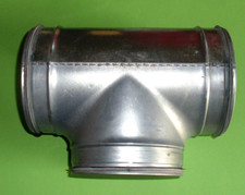 Wickelfalzrohr T-Stück  150mm innen/ außen 160mm