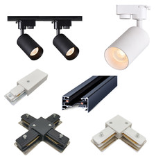 Zubehör für Schienensystem 1-Phasen 230V Strahler Schienenleuchte SEVA-System