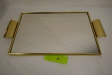 Tablett Spiegel Raute Mid Century 50er 60er Vintage Spiegeltablett 36x19,5 n1