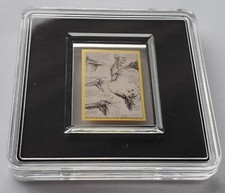 GEMÄLDE / ANATOMIE MENSCH / LEONARDO DA VINCI - 999 GOLD - GOLDMÜNZE -GOLDBARREN