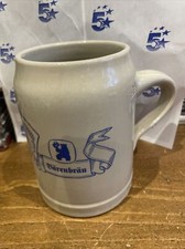 German Stein/Becher 0,5L Postbrauerei/Barenbrau Keramik kostenloser Versand nach UK