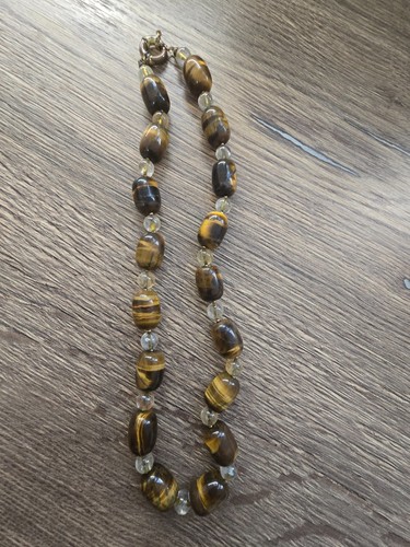 Vintage kette aus tigerauge - vintage,