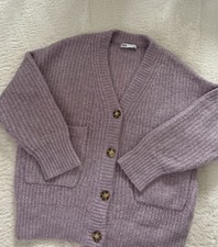 Zara Strickjacke Flieder Lila 